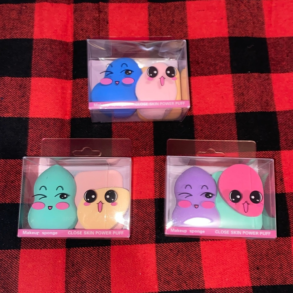3 Sets of 3 Makeup Sponges (Close Skin Power Puff)